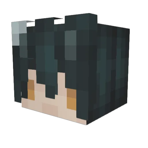 raingayaf Minecraft avatar head, 3D render
