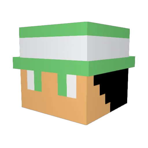 raingyun Minecraft avatar head, 3D render