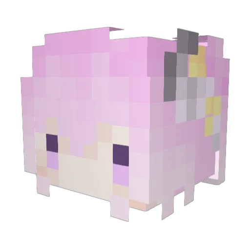 rainierose Minecraft avatar head, 3D render