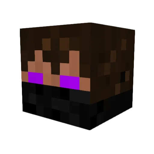 rainman505 Minecraft avatar head, 3D render
