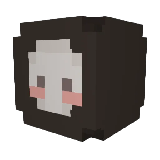 rainpotatoe Minecraft avatar head, 3D render