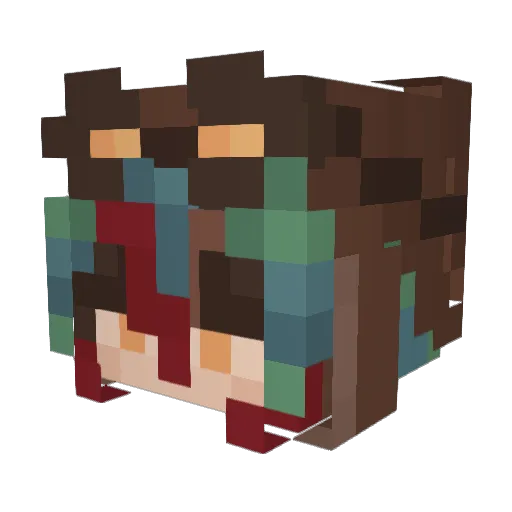 rainsyst3m Minecraft avatar head, 3D render