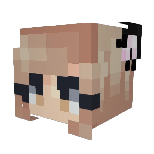 rainyskiesxx Minecraft avatar head, 3D render