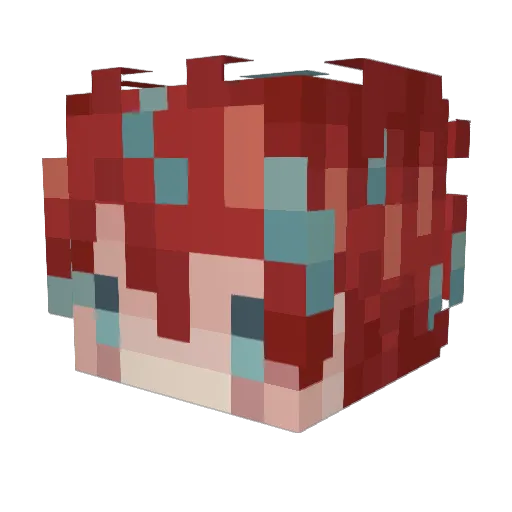 rainyy_yz Minecraft avatar head, 3D render