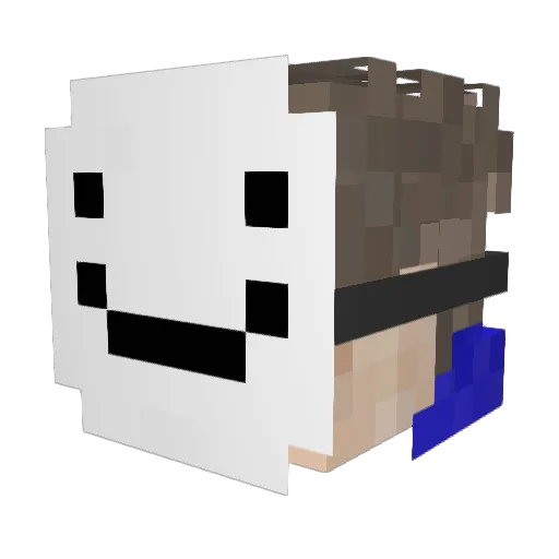raioXYZ Minecraft avatar head, 3D render