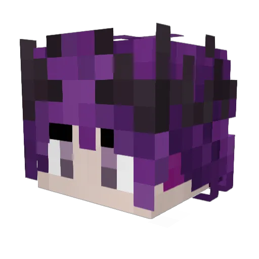 raiqw Minecraft avatar head, 3D render