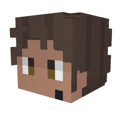 rairai027 Minecraft avatar head, 3D render