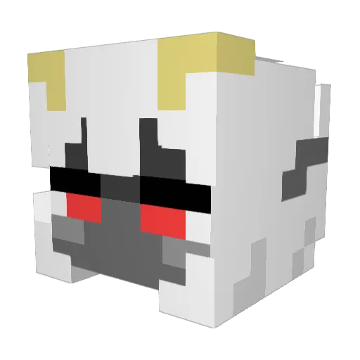 rairai104n Minecraft avatar head, 3D render