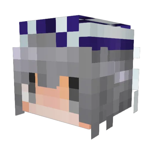 rairaist Minecraft avatar head, 3D render