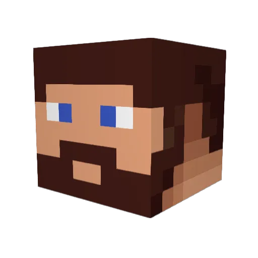 raitijs Minecraft avatar head, 3D render