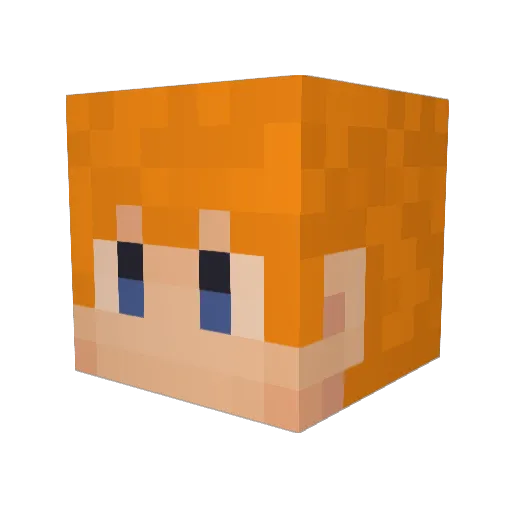 raito0601 Minecraft avatar head, 3D render