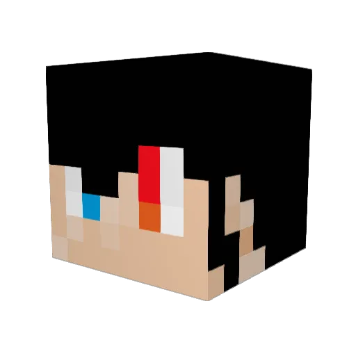 raito1058 Minecraft avatar head, 3D render