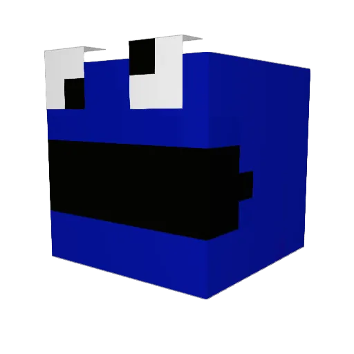 raivad Minecraft avatar head, 3D render