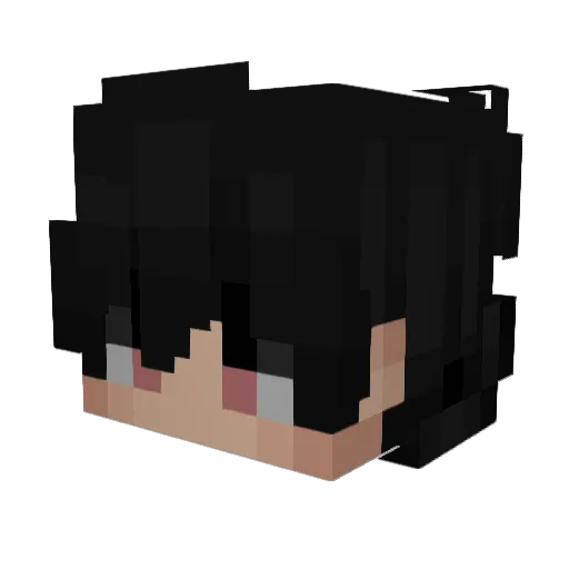 raiyyu Minecraft avatar head, 3D render