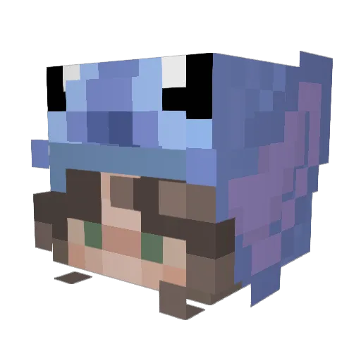 raizin03 Minecraft avatar head, 3D render