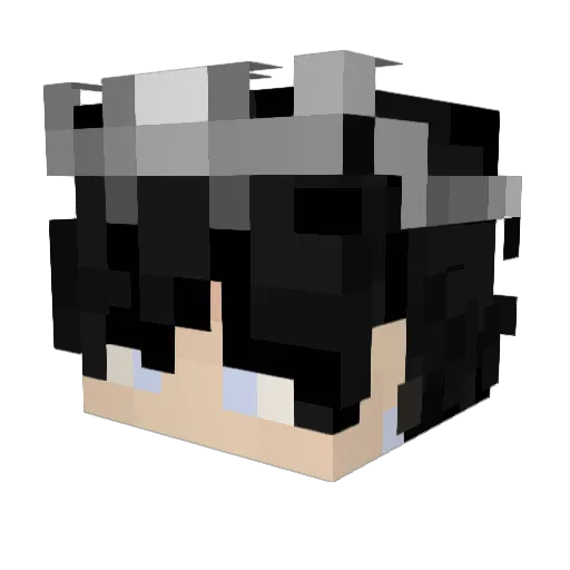 raizouuu Minecraft avatar head, 3D render