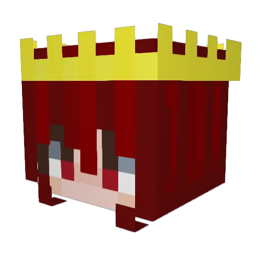 rajds Minecraft avatar head, 3D render