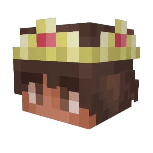 rajman Minecraft avatar head, 3D render