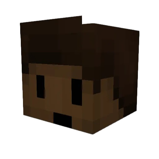 rajzz Minecraft avatar head, 3D render