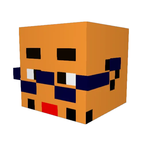 rakanjp Minecraft avatar head, 3D render
