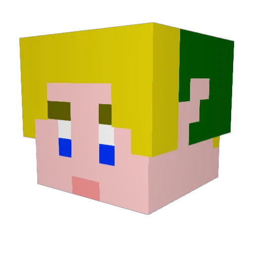 rakhnar Minecraft avatar head, 3D render