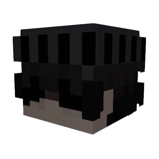 rakiosu Minecraft avatar head, 3D render