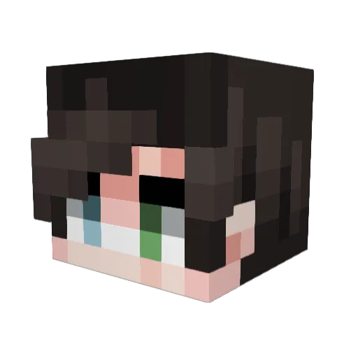 rakitooo Minecraft avatar head, 3D render