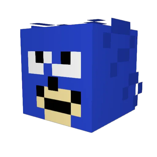 rakts Minecraft avatar head, 3D render
