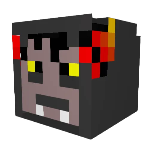 rakus09 Minecraft avatar head, 3D render