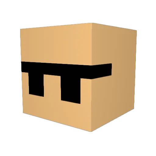 rakutann Minecraft avatar head, 3D render