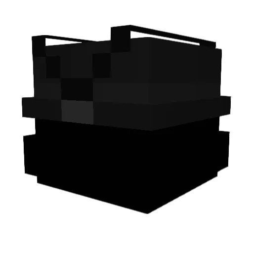 rakuziomal Minecraft avatar head, 3D render