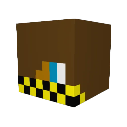 ralandel Minecraft avatar head, 3D render