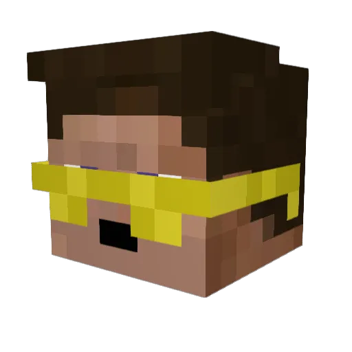 raleezz Minecraft avatar head, 3D render