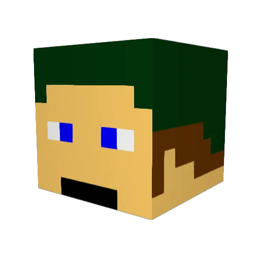 ralfe46 Minecraft avatar head, 3D render