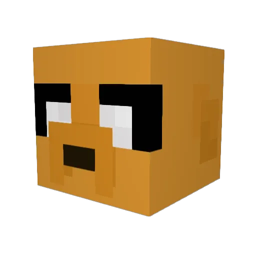 ralja Minecraft avatar head, 3D render