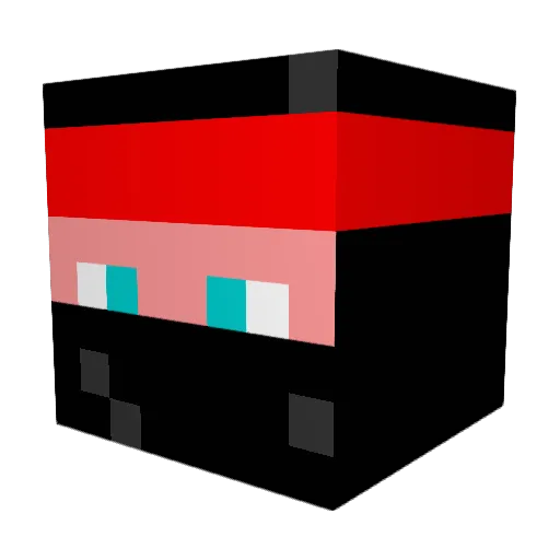 rallemuse Minecraft avatar head, 3D render