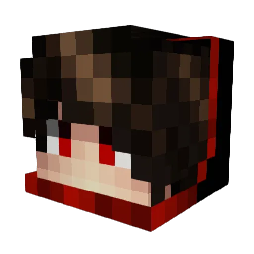 rallexxd5 Minecraft avatar head, 3D render