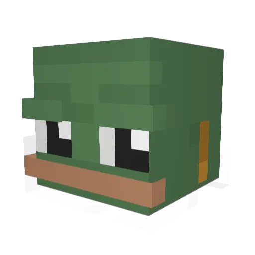ralphwas Minecraft avatar head, 3D render