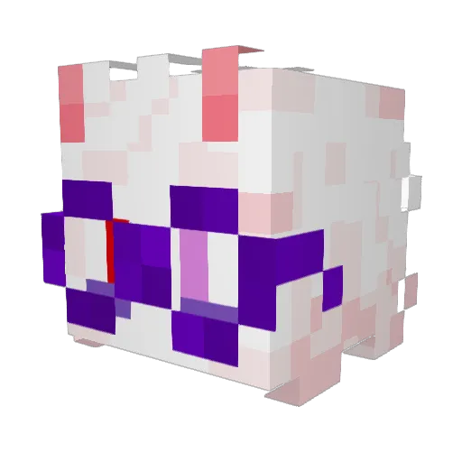 ralsei_177 Minecraft avatar head, 3D render