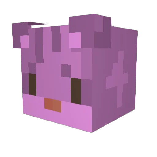 ralutaso Minecraft avatar head, 3D render