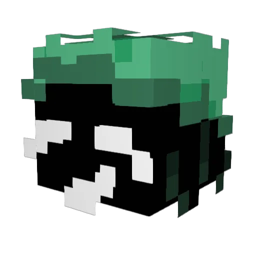 ralysi Minecraft avatar head, 3D render
