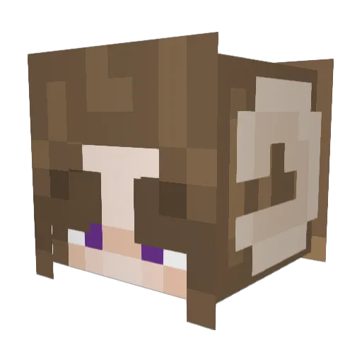 ram0bam Minecraft avatar head, 3D render