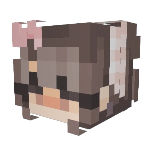 ramacys Minecraft avatar head, 3D render