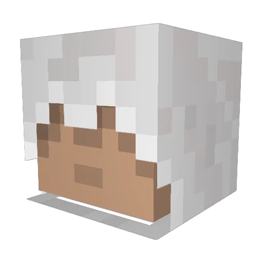 ramadon Minecraft avatar head, 3D render