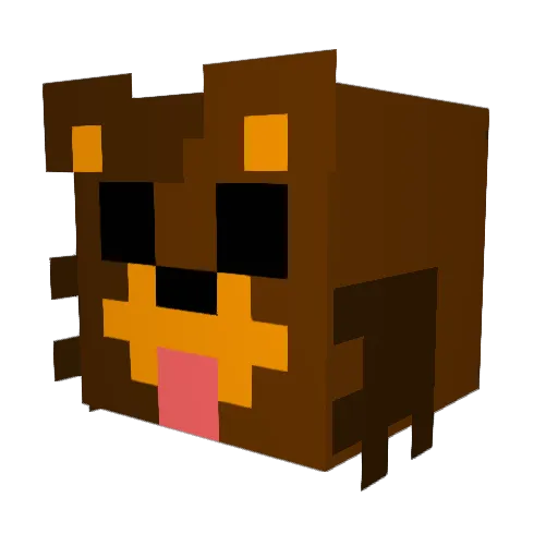 ramapge Minecraft avatar head, 3D render