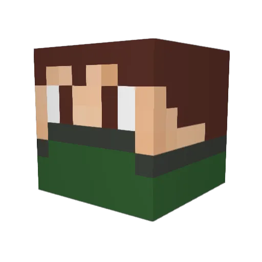 ramathorn2 Minecraft avatar head, 3D render