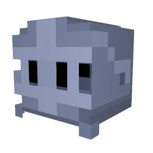 ramblinshroom Minecraft avatar head, 3D render