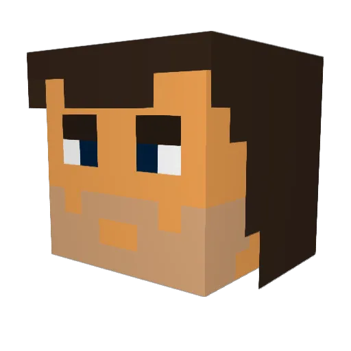 rambo37110 Minecraft avatar head, 3D render