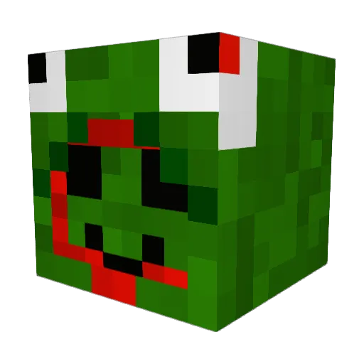 ramboa12 Minecraft avatar head, 3D render
