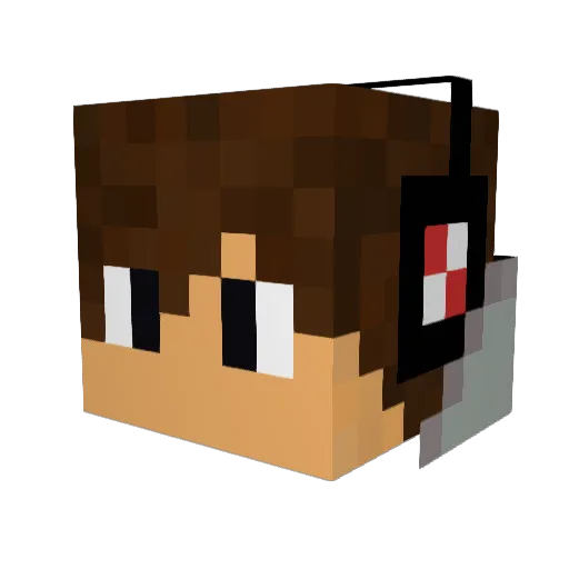ramboo999 Minecraft avatar head, 3D render